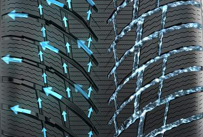 Nokian WR Snowproof P - Połączone rowki Nokian WR Snowproof P - Połączone rowki